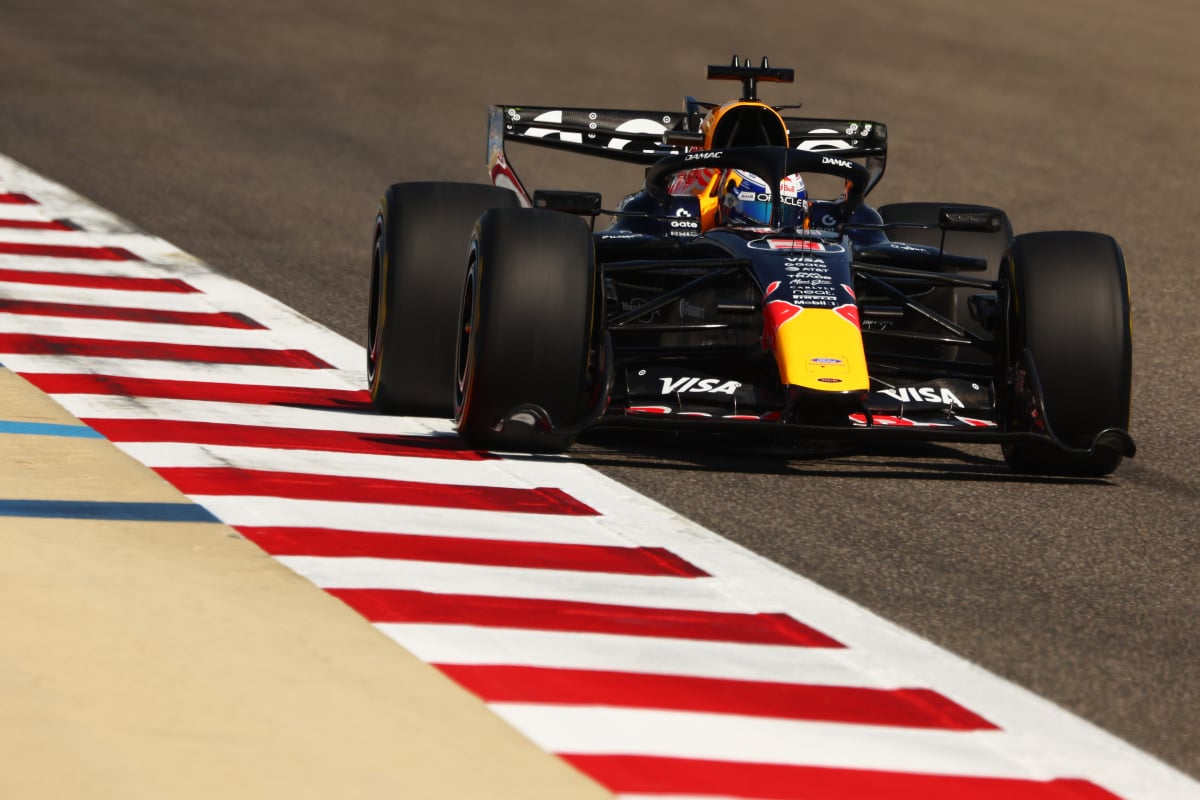 Verstappen during Bahrain Testing