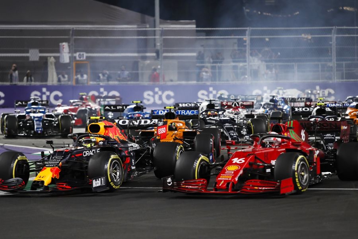 Leclerc "lucky" to score after chaos-inducing crash