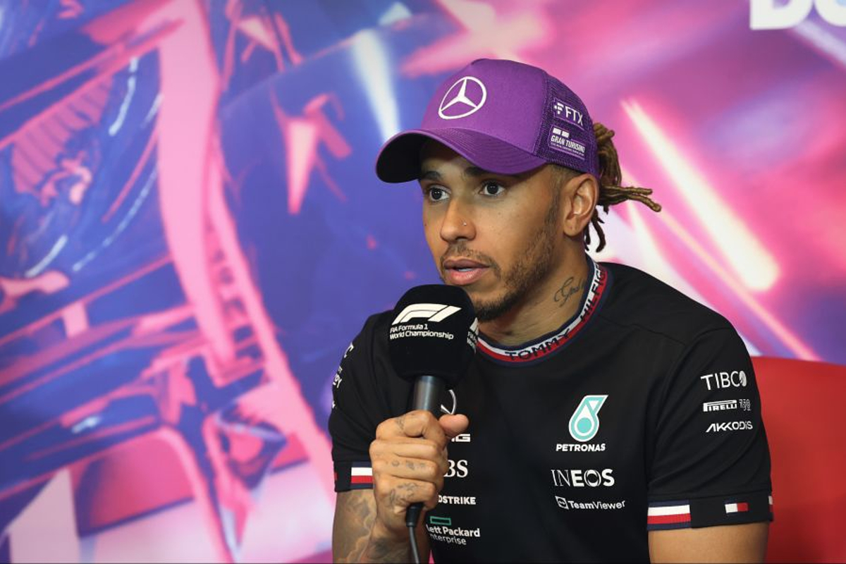 Hamilton removes nose stud as British Grand Prix weekend starts in the rain