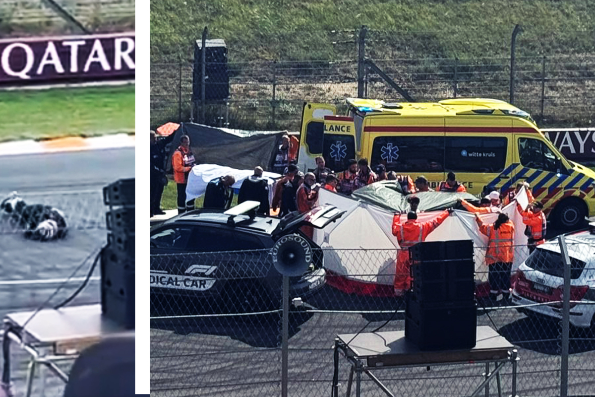 Gruwelijk incident tijdens motorstunt op Zandvoort, ambulance rukt uit