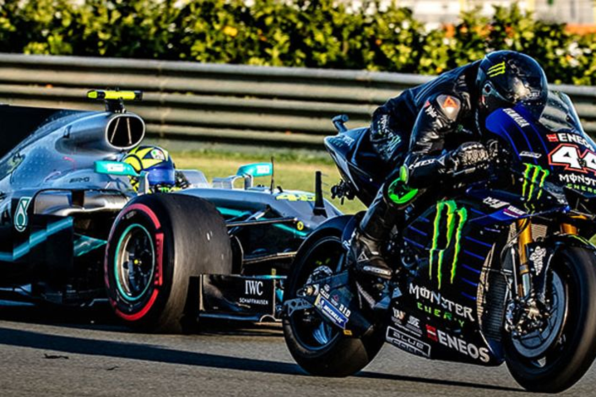 VIDEO: De officiële beelden van het raceavontuur van Hamilton en Rossi