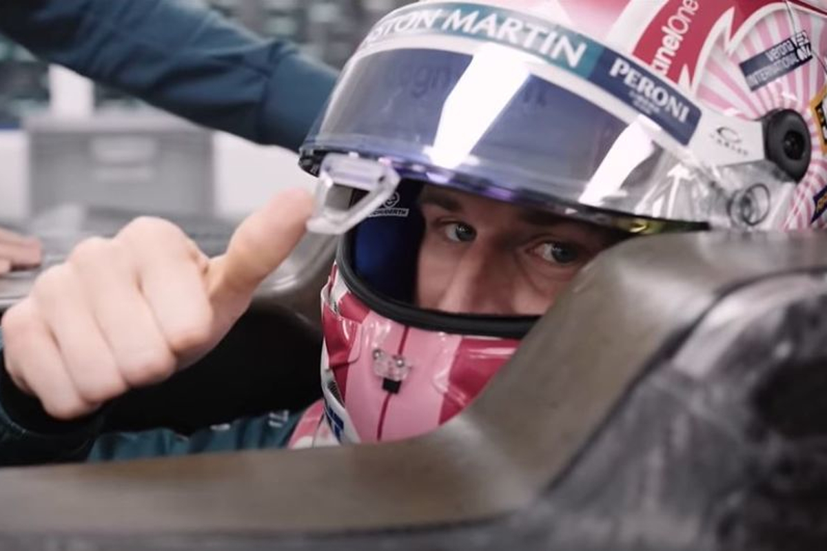 VIDEO: Hülkenberg laat Aston Martin-stoeltje aanmeten