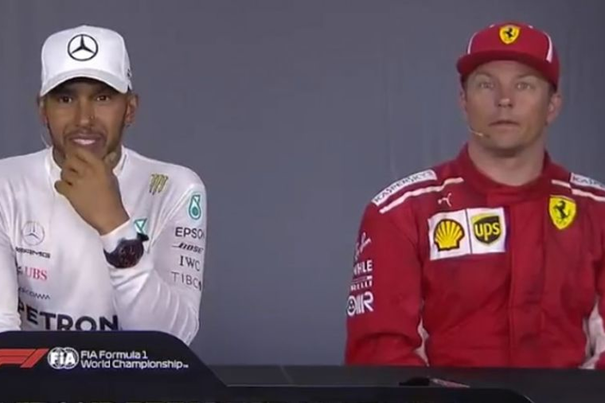 WATCH: Hamilton tells Kimi he used to drive as him on Playstation