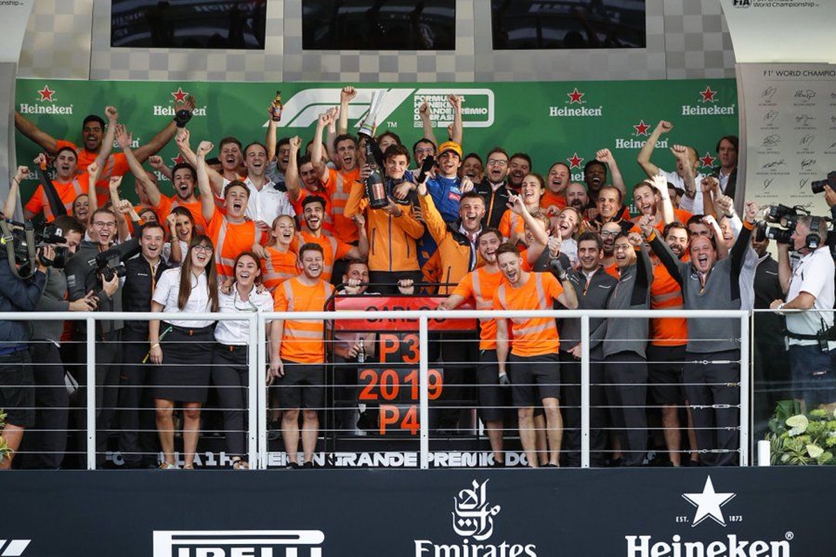 Sainz: Brazil podium 'weird' but the new target for McLaren