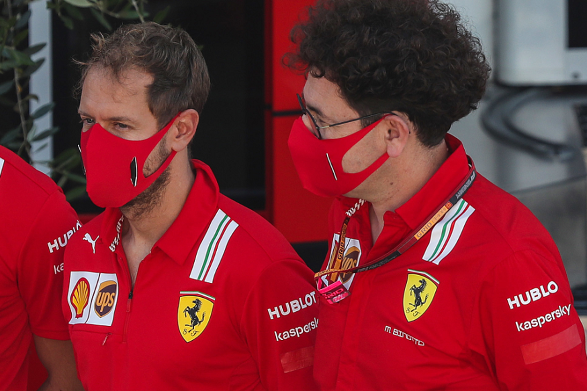 Vettel jokes Ferrari should 'leave Binotto at home' more often