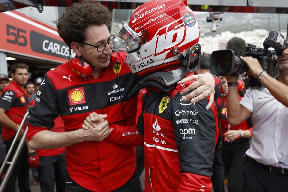Leclerc delivers touching Binotto send-off
