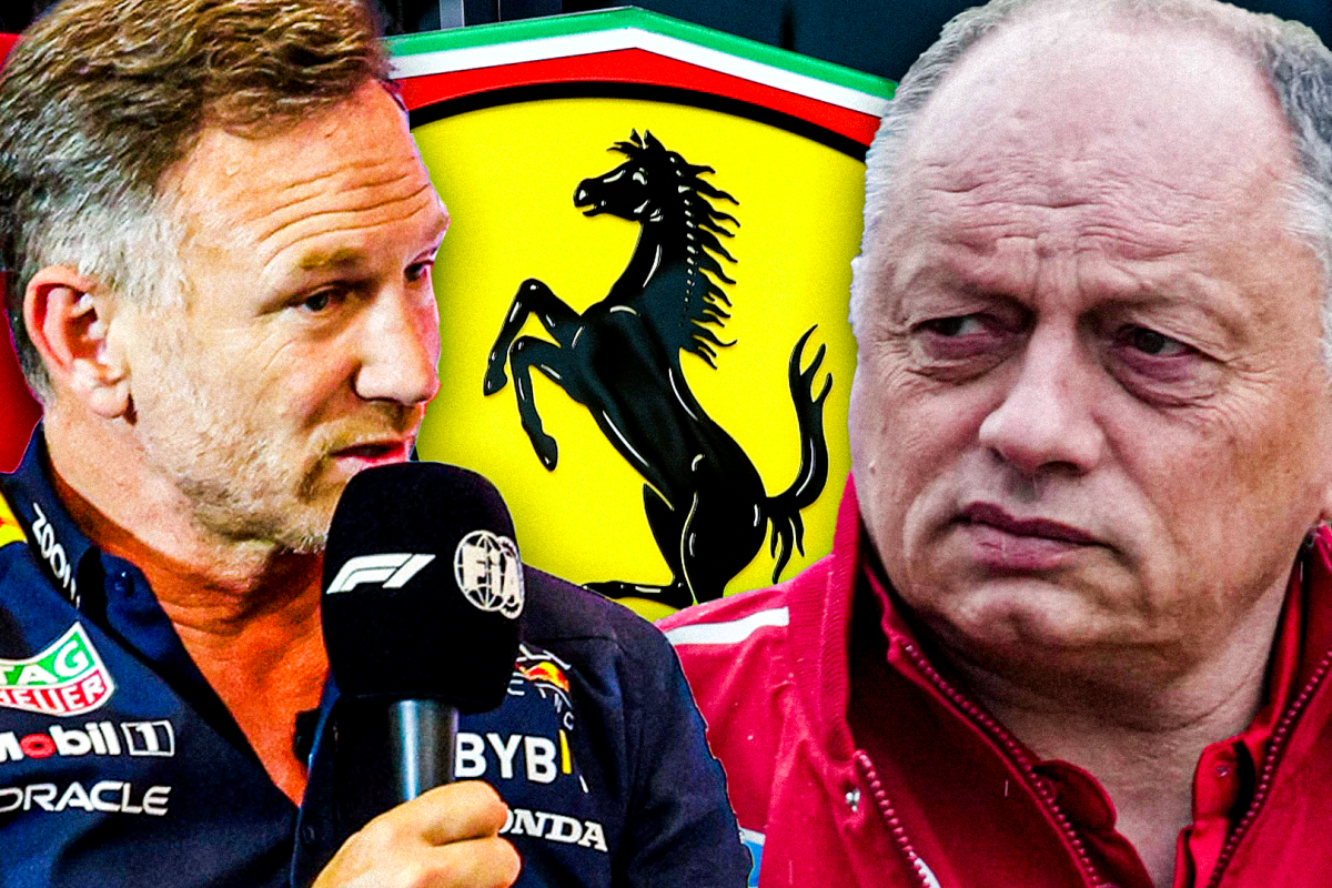 Horner, Vasseur, Ferrari, socials