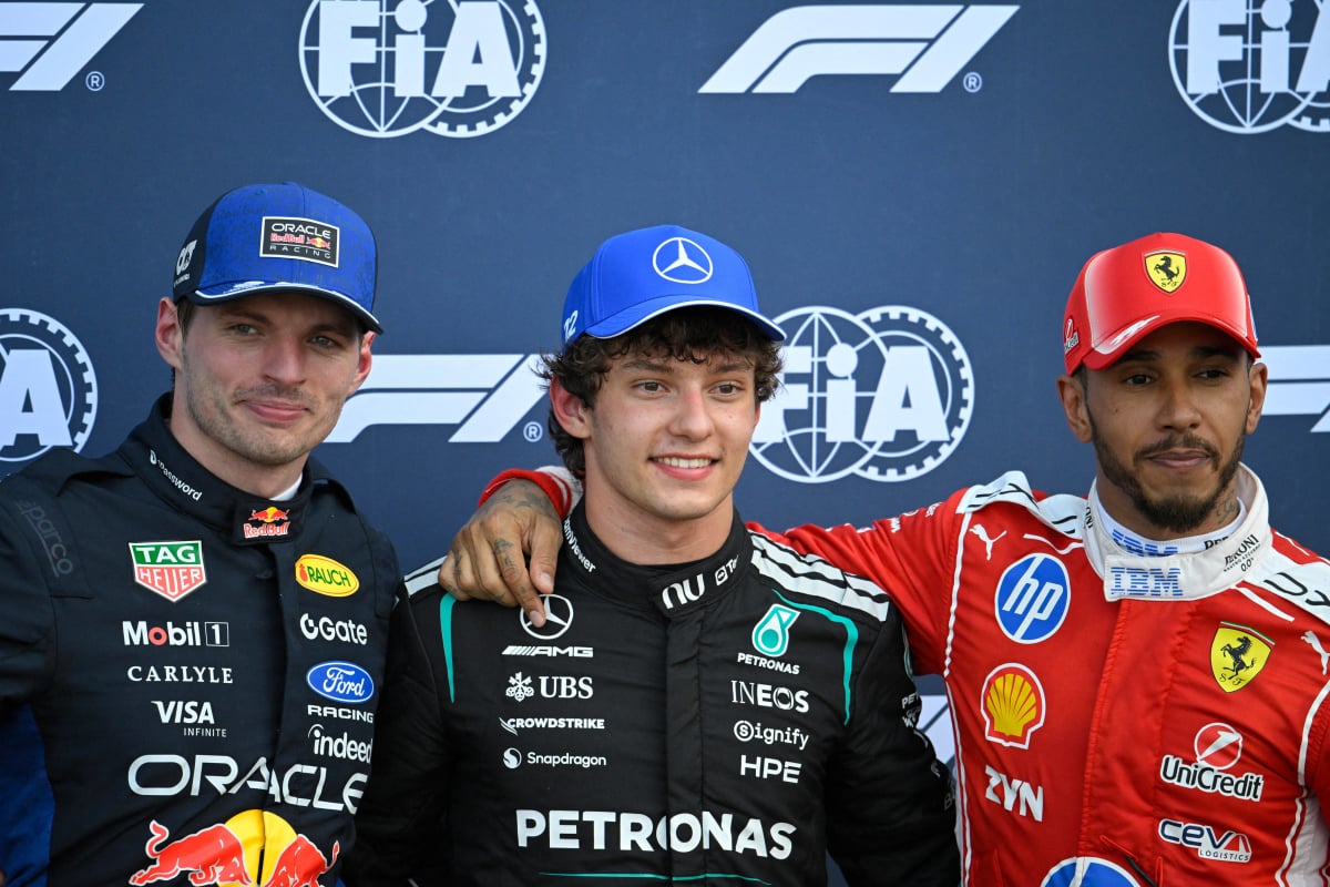 Antonelli, Hamilton, Verstappen, Monaco 