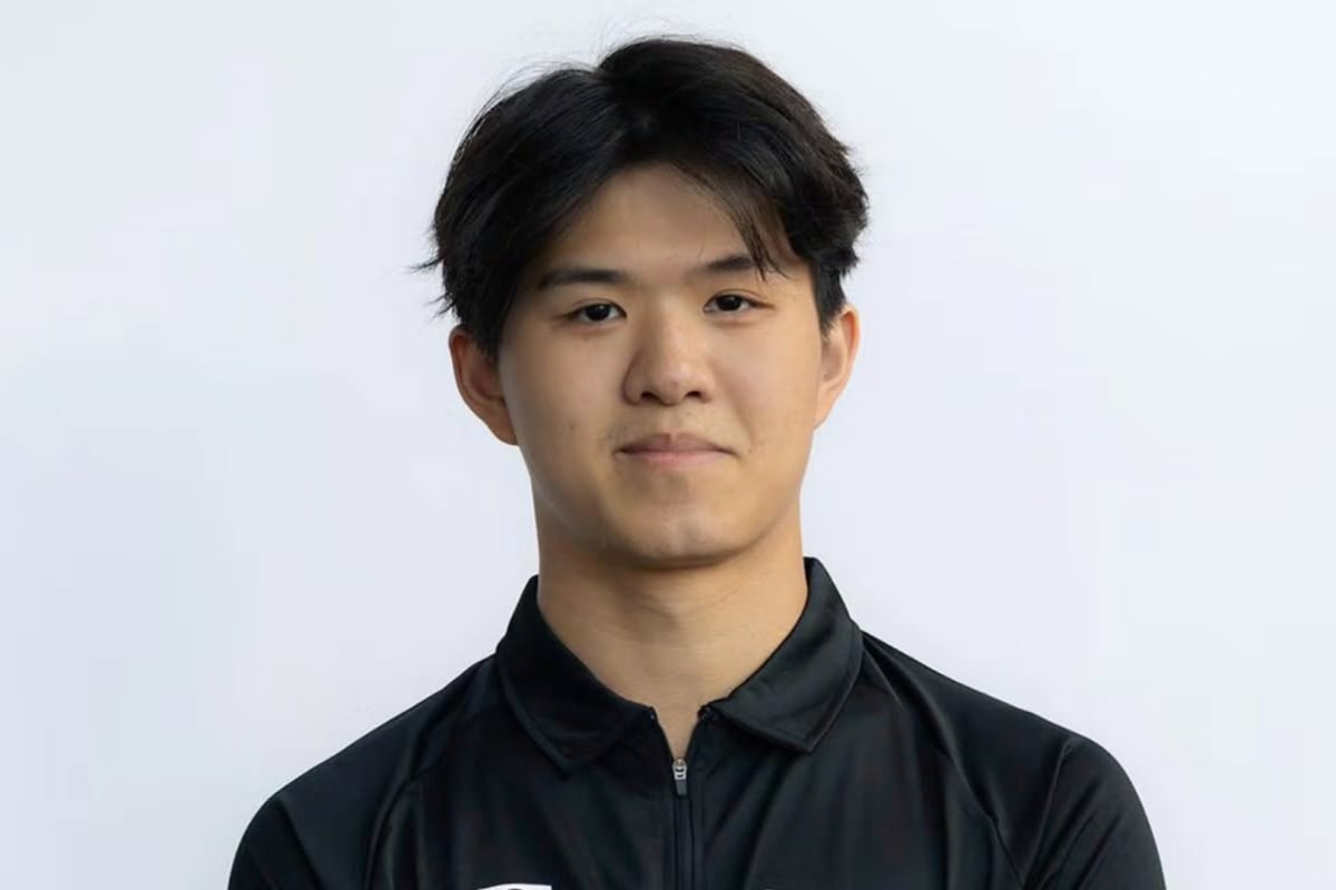 Christian Ho poses for a photograph after joining Rodin Motorsport