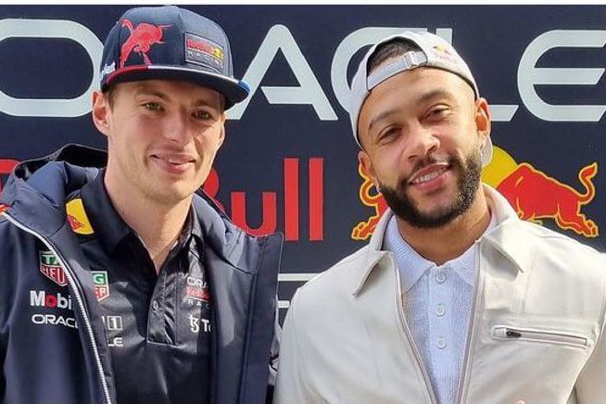 Verstappen en Memphis ontmoeten elkaar op circuit in Barcelona