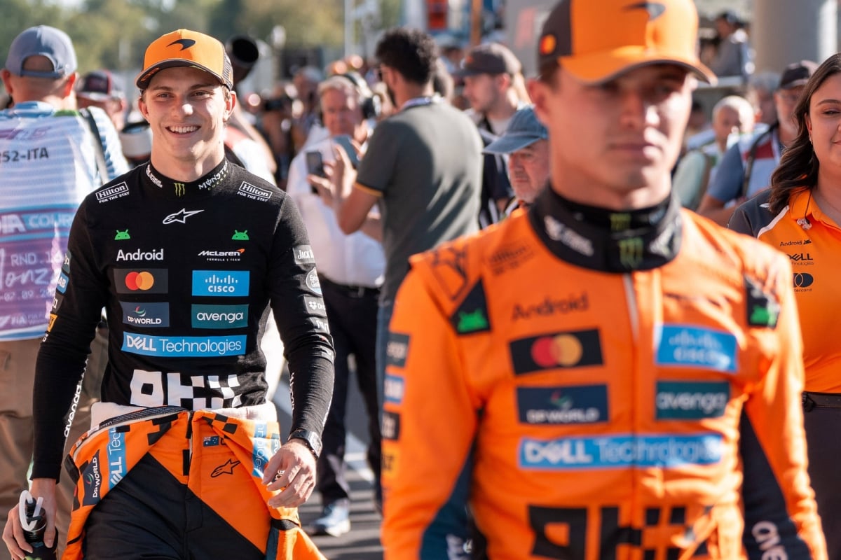 Oscar Piastri, Lando Norris, McLaren, Monza, Italy, 2025