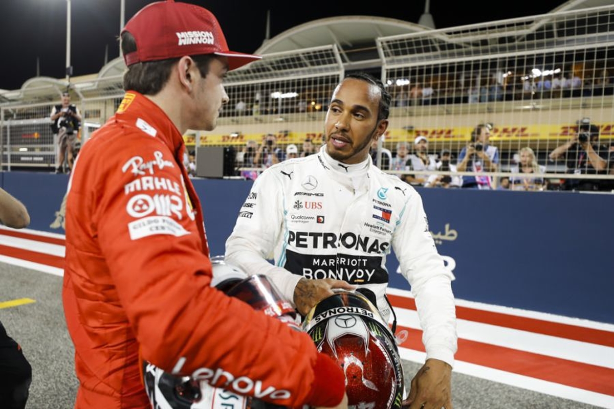 Hamilton says Ferrari out of Mercedes' reach in Bahrain