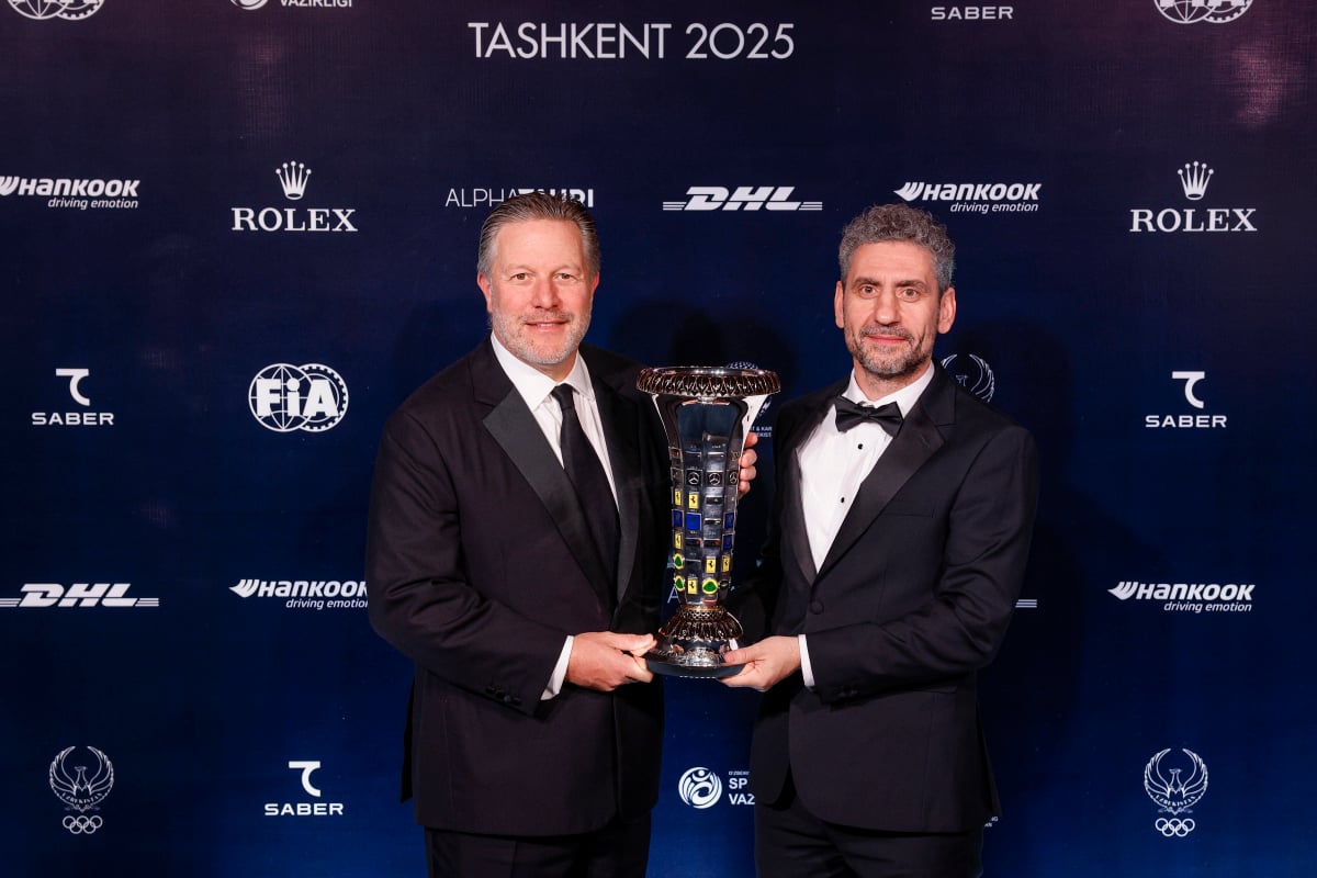 Brown and Stella at FIA Prize Giving Ceremony in Tashkent