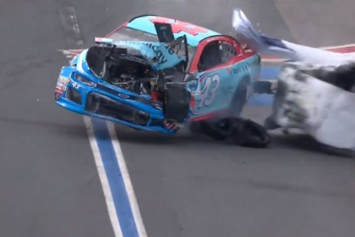 VIDEO: HUGE crash in NASCAR playoff practice