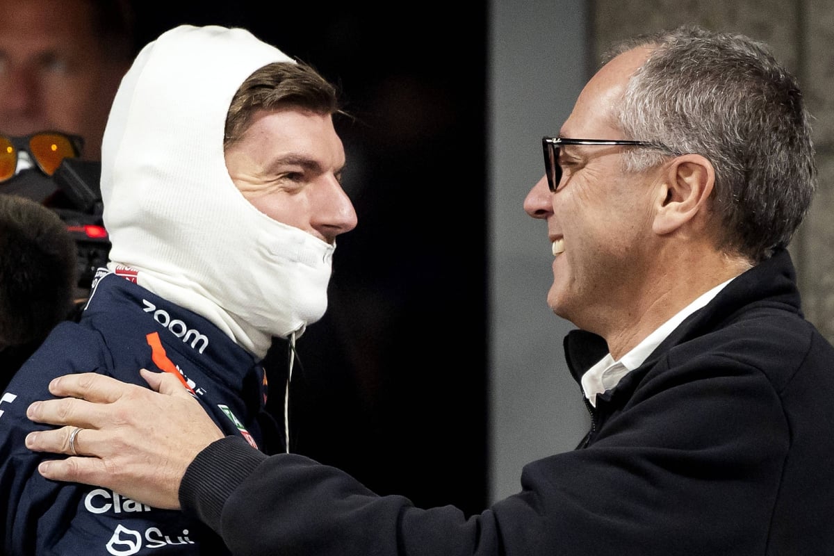 Max Verstappen, Stefano Domenicali, Las Vegas, 2024
