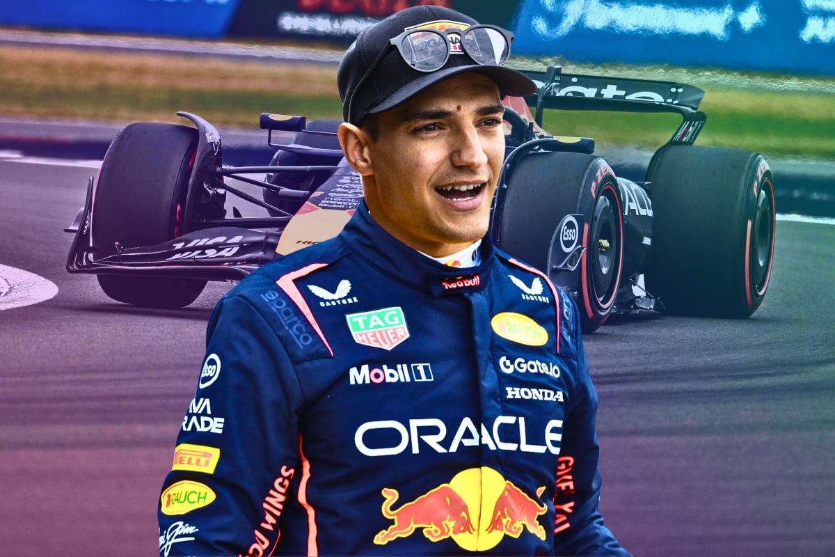 Palou in Red Bull suit