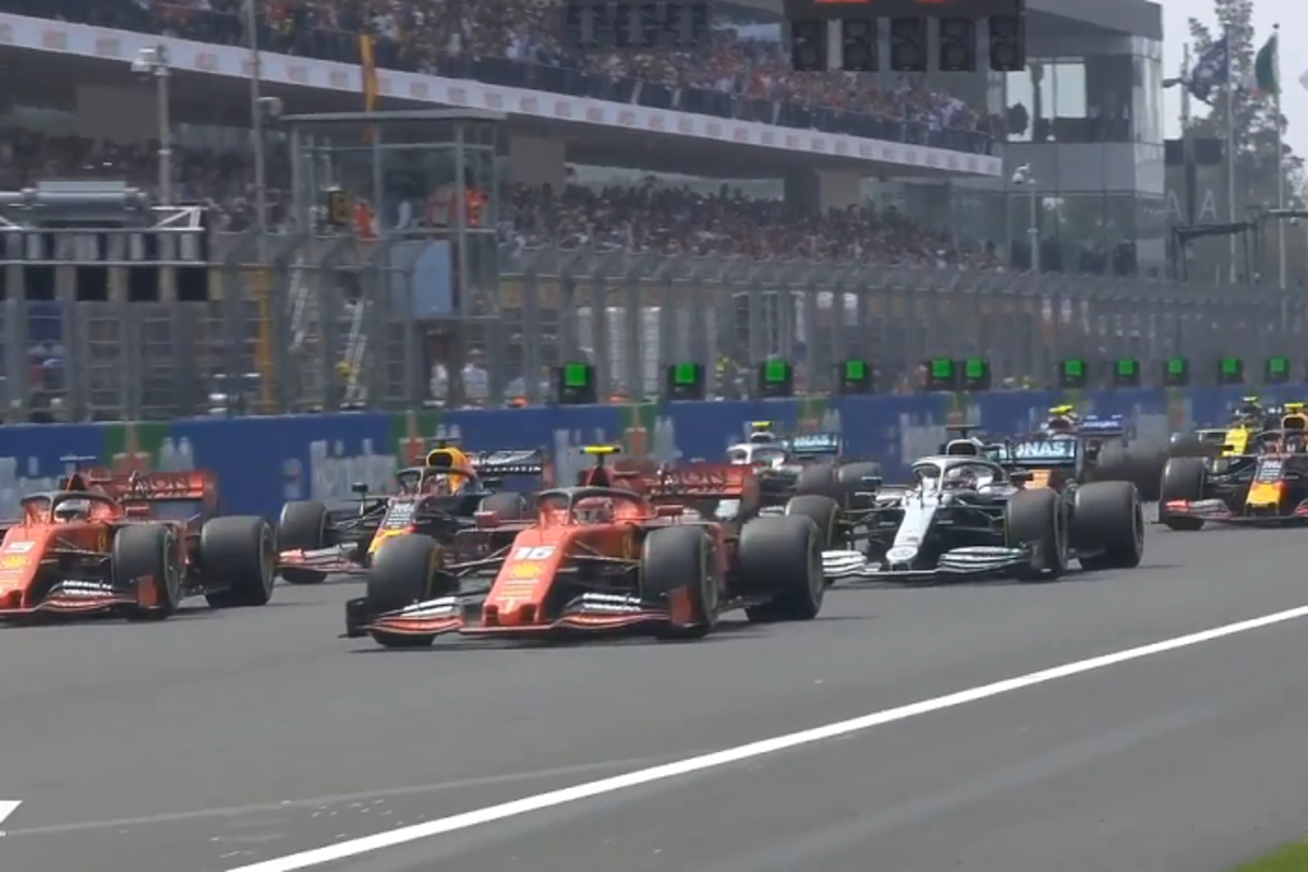 VIDEO: Hamilton, Verstappen collide at Mexican GP race start