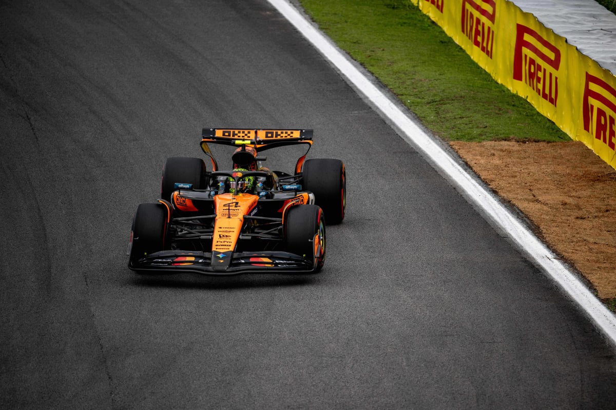 Norris during Sprint at Interlagos