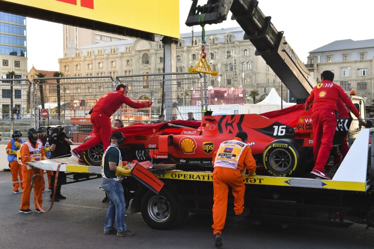 Leclerc furious after Baku shunt