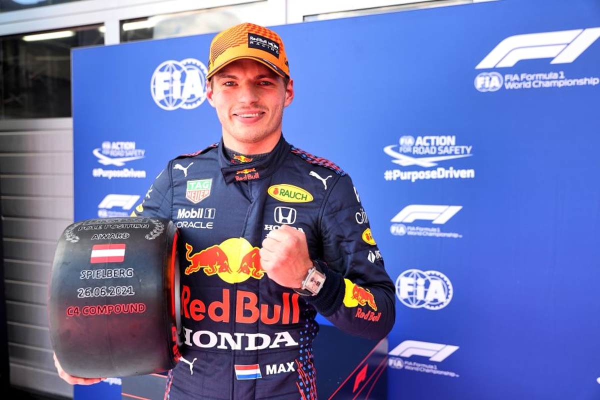 Pole for Max Verstappen during Styria GP