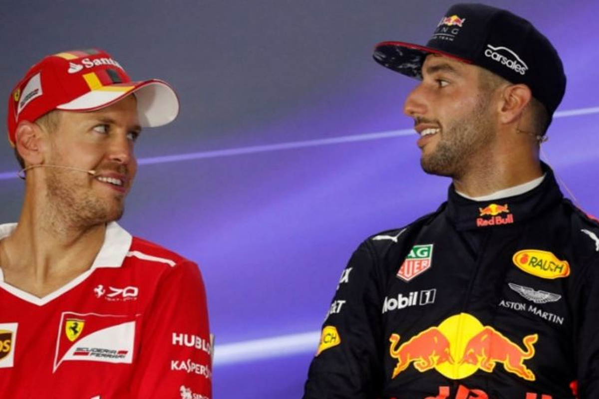 Daniel Ricciardo: 'Vettel's vastberadenheid zorgt voor mooie radiofragmenten'