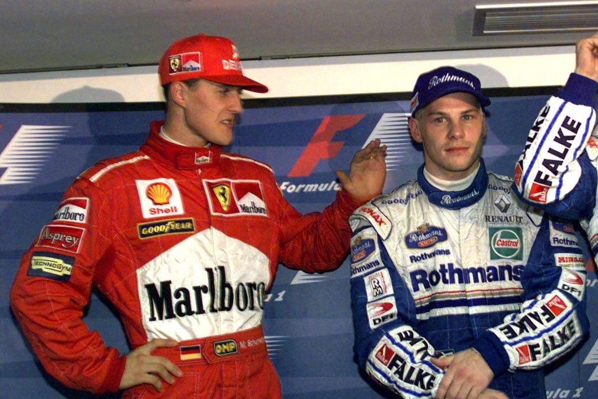 Michael Schumacher and Jacques Villeneuve