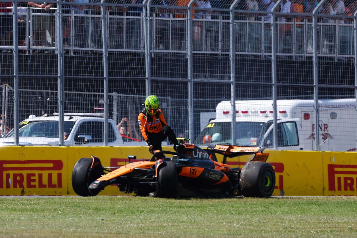 Norris crashes out in Montreal