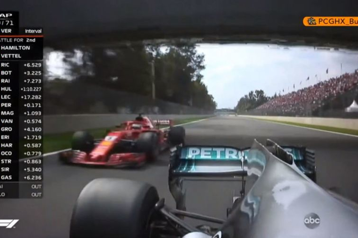 VIDEO: Vettel passes title rival Hamilton!