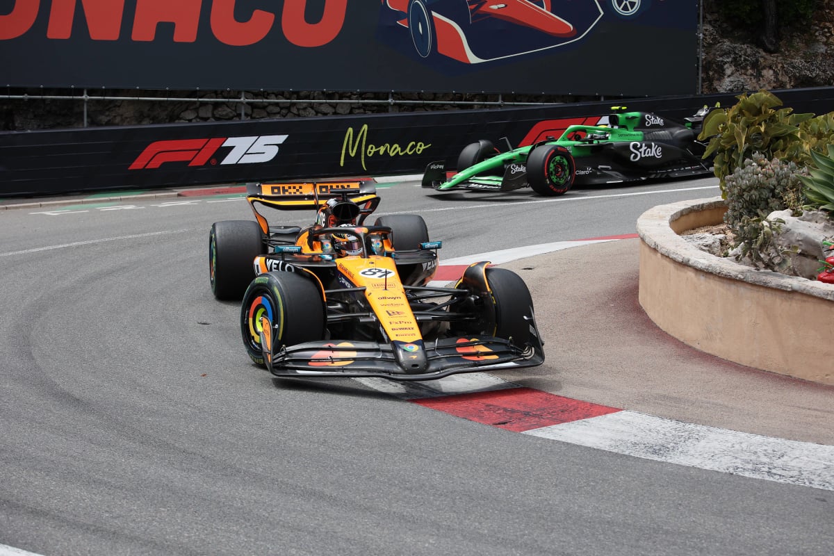 Piastri during FP2 in Monaco