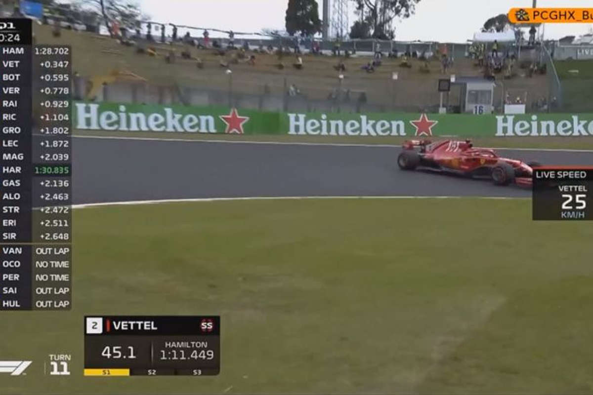 VIDEO: Vettel spins in Suzuka qualifying!
