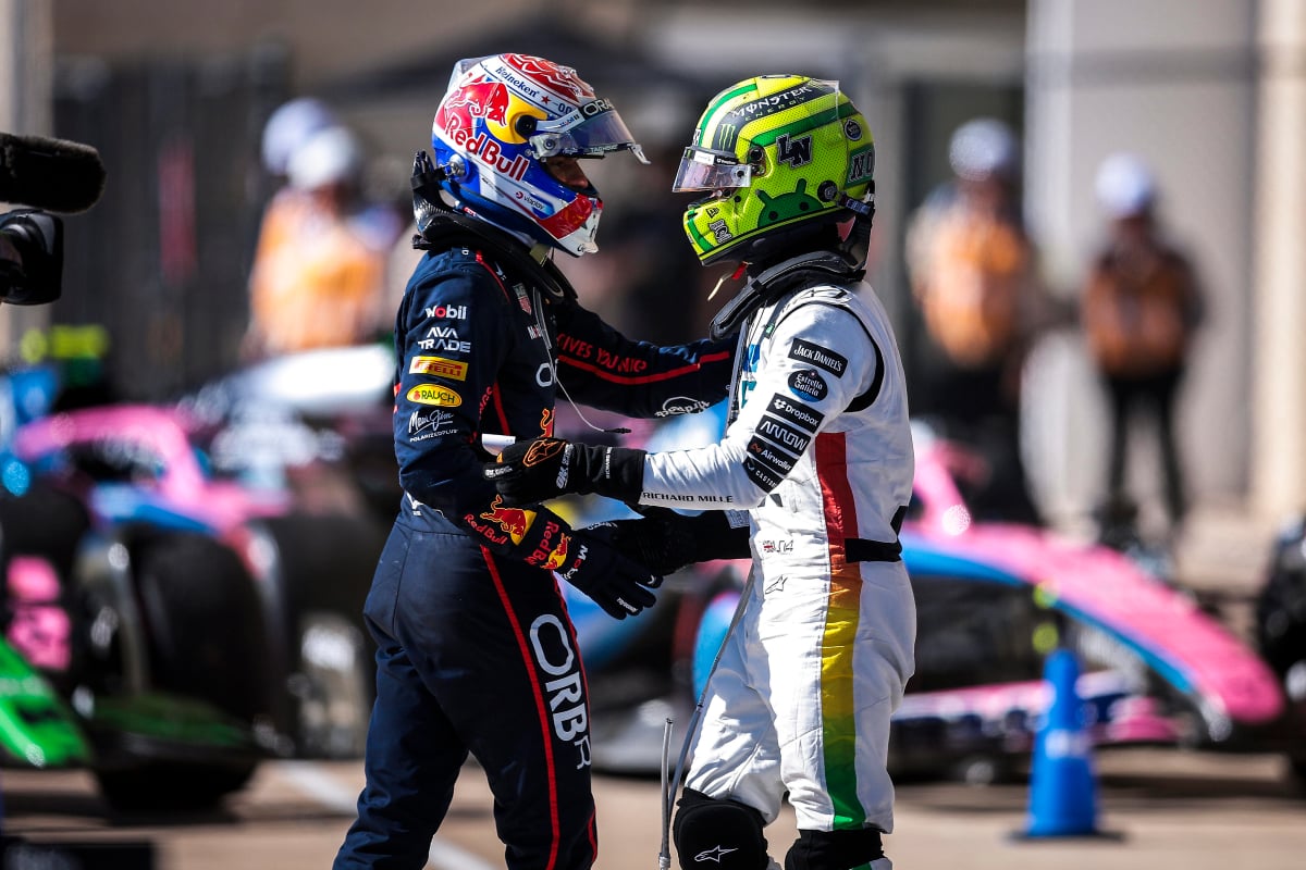 Max Verstappen and Lando Norris in Austin
