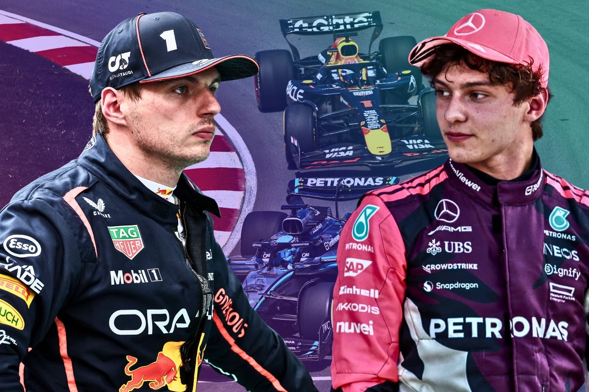 Antonelli reacts to Verstappen and Mercedes rumors