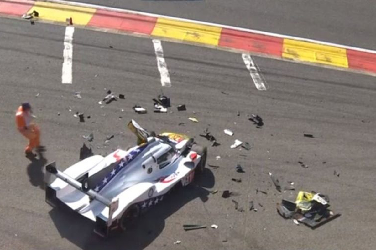 Zware crash in WEC op Spa, Fittipaldi gewond afgevoerd