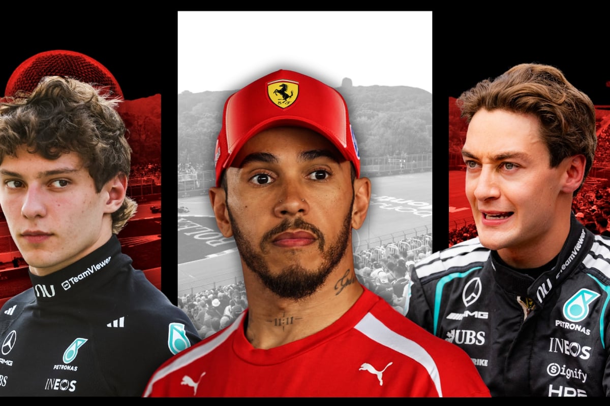 Kimi Antonelli, Lewis Hamilton, George Russell, Montreal, Social