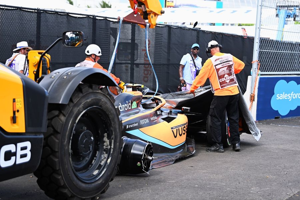 Norris blames stricken Gasly for "unlucky" Miami crash