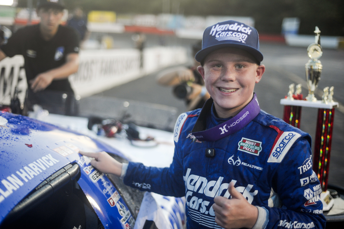 Young driver Keelan Harvick