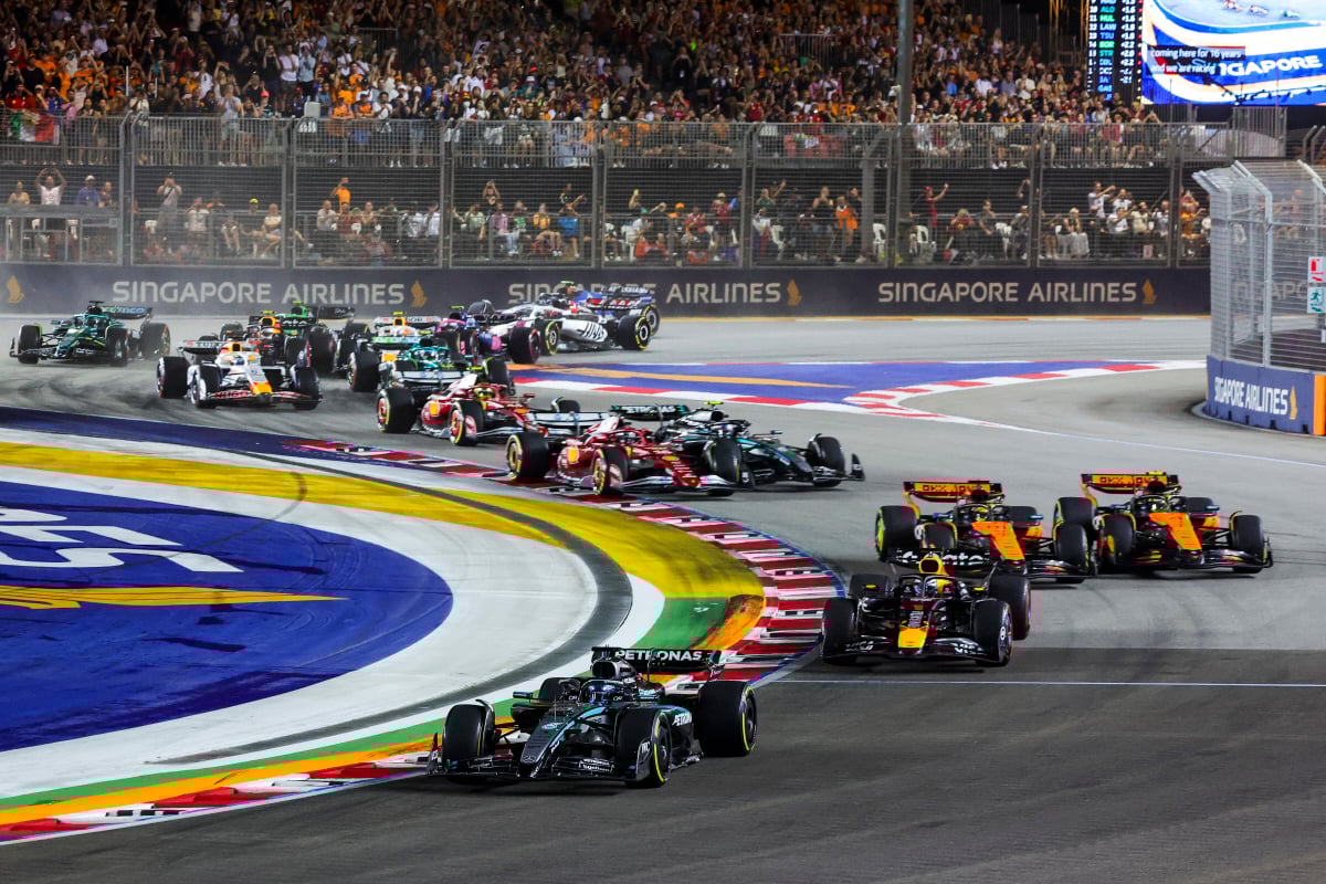 singapore, start, f1, russell 