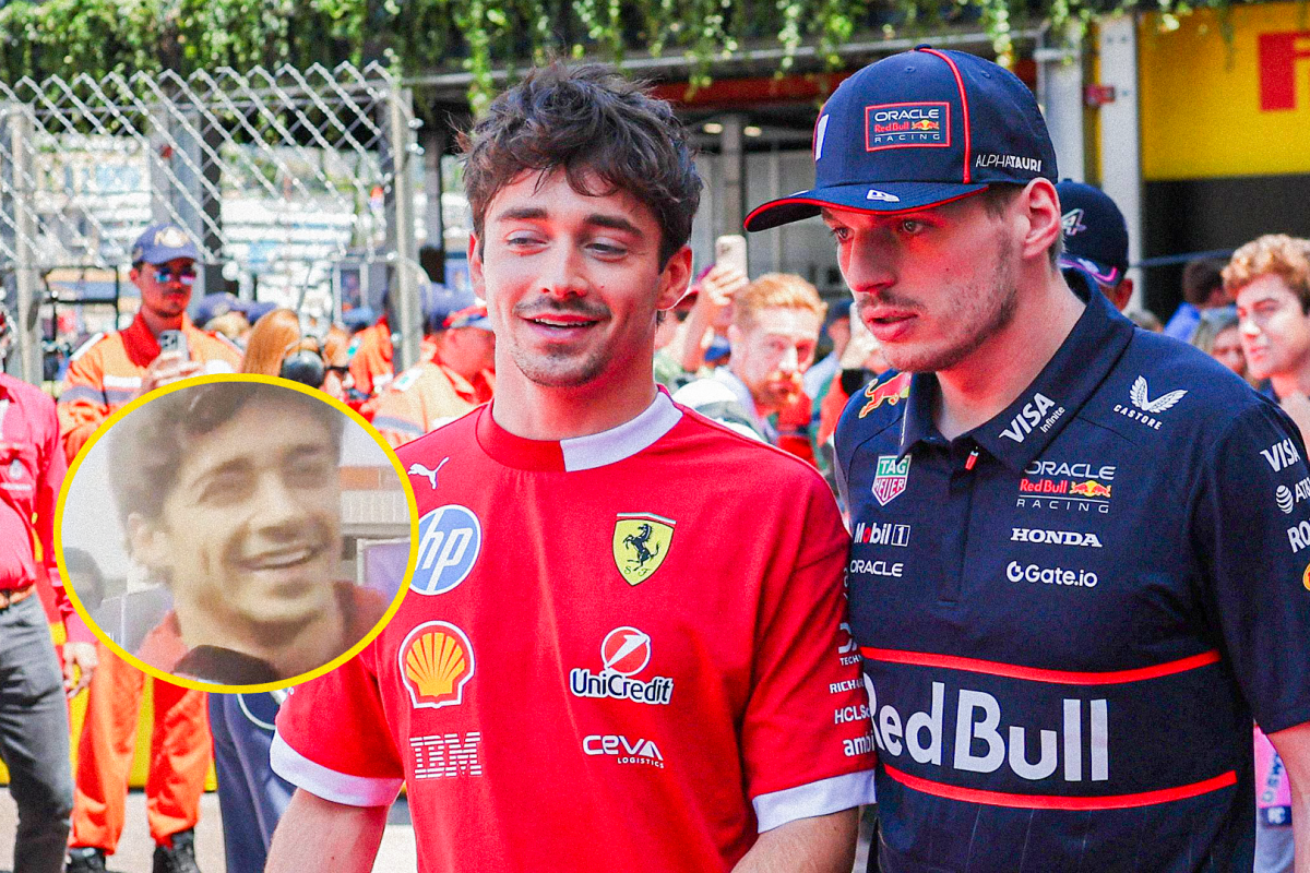Leclerc, Verstappen, socials