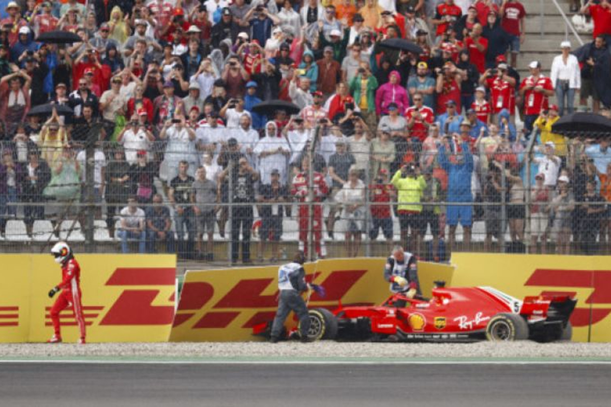 Vettel finds Hockenheim crash funny