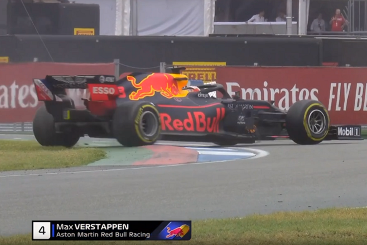 VIDEO: WOW! Enorme 360-spin van Verstappen