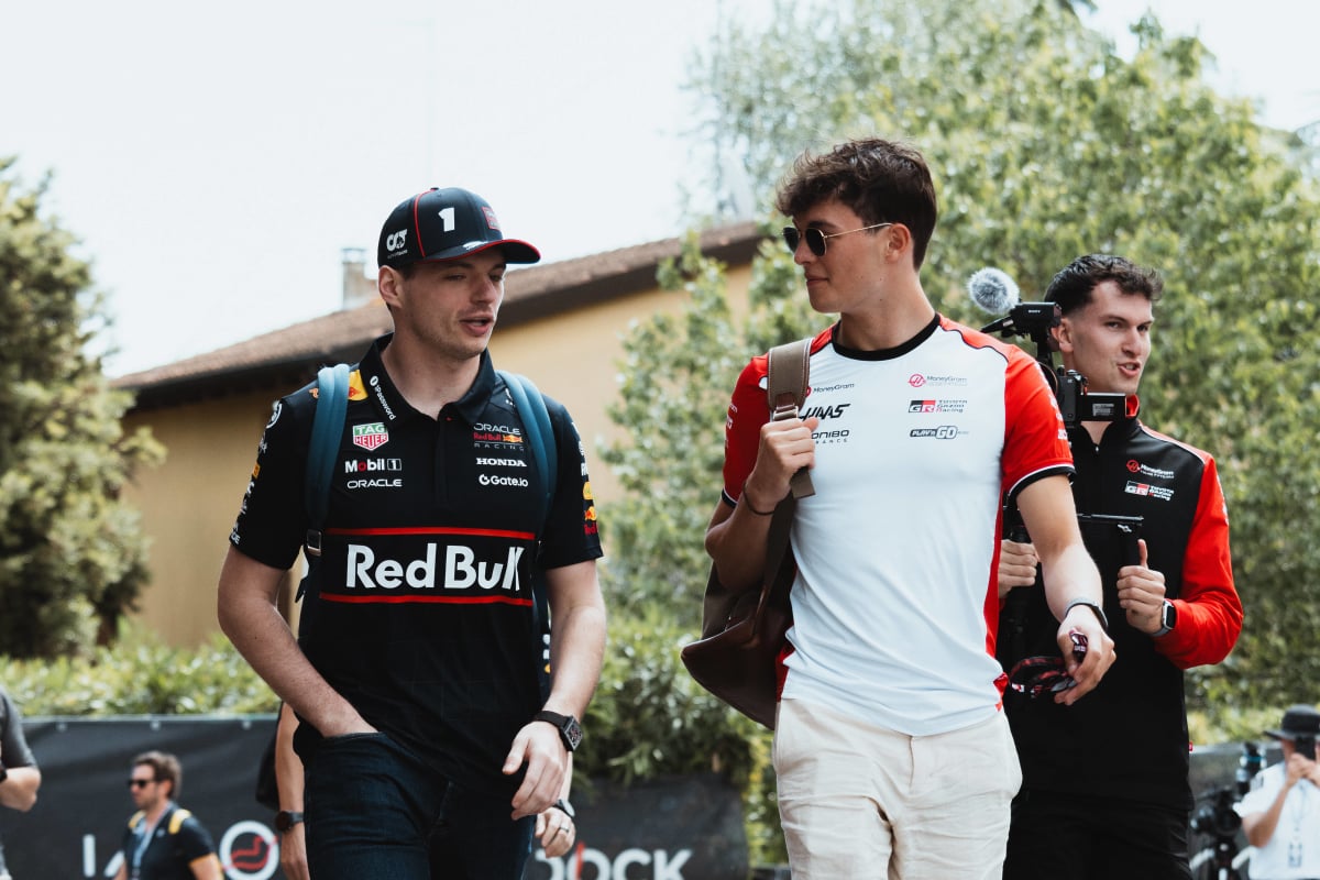 verstappen, bearman, haas, red bull 