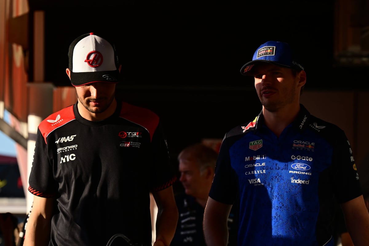 Ocon and Verstappen