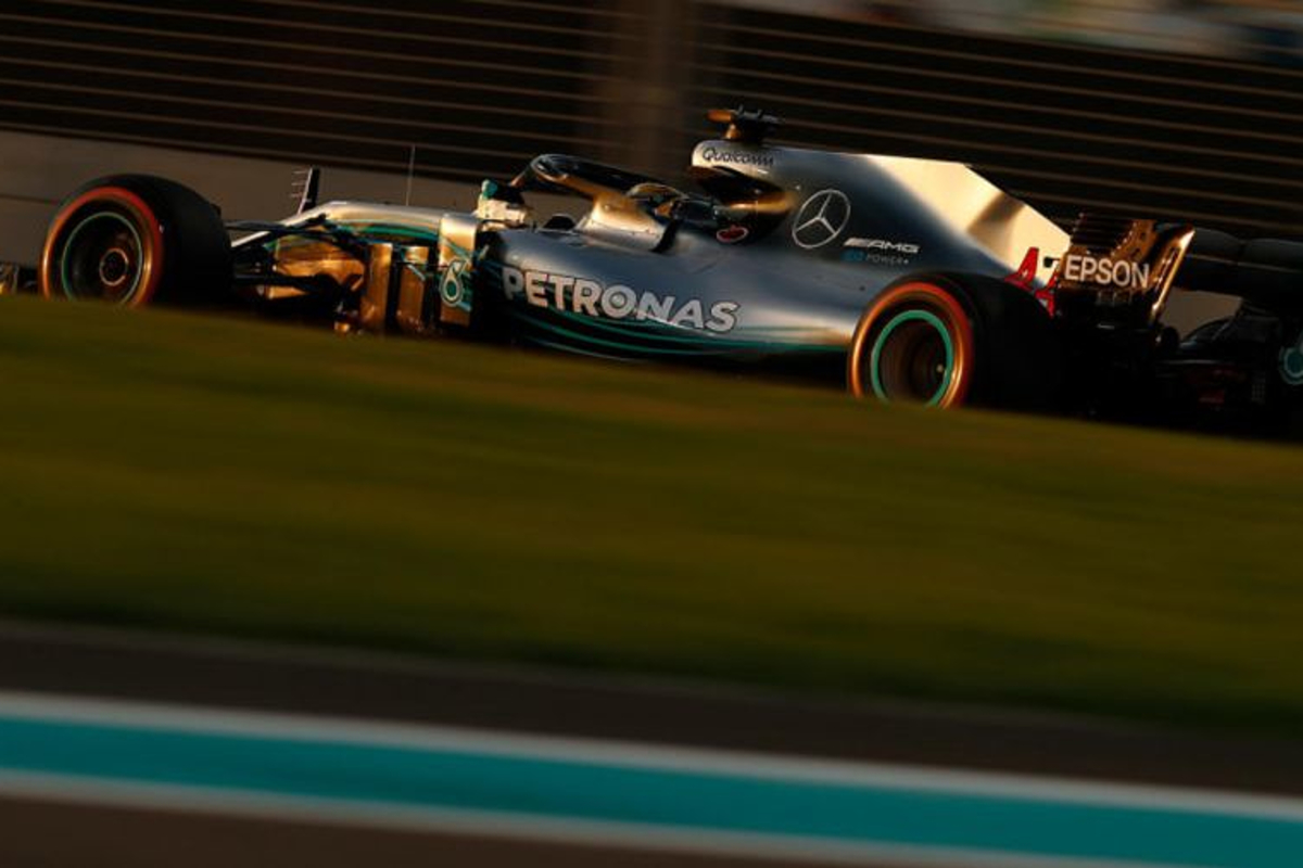 Hamilton leads Mercedes one-two with record Abu Dhabi lap