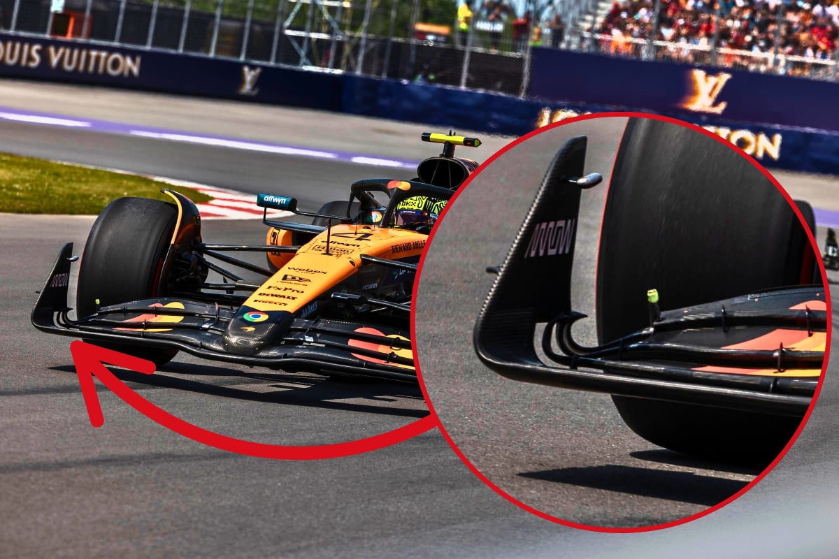 Front wing of McLaren in Montreal