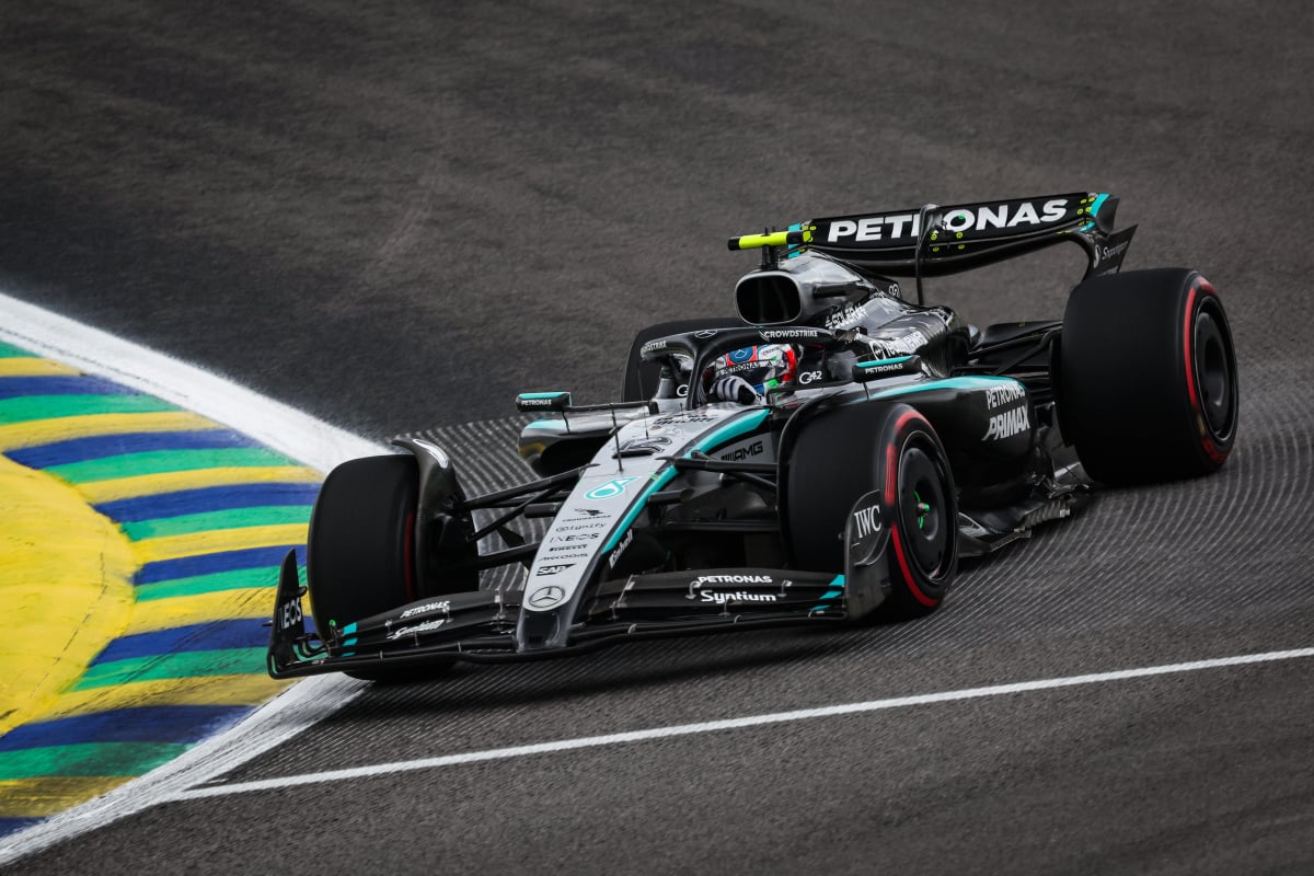 Antonelli during Sprint at Interlagos