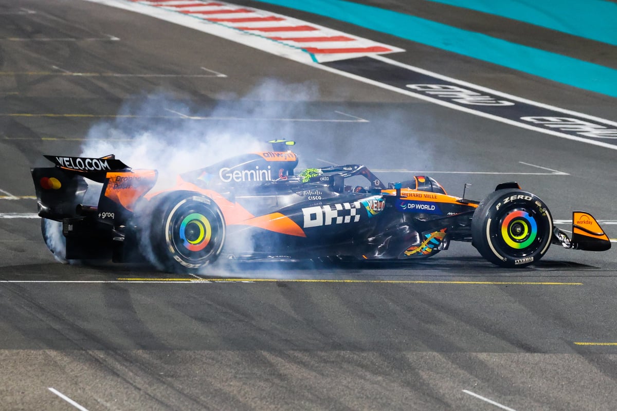 Norris pulls donuts after Abu Dhabi finale