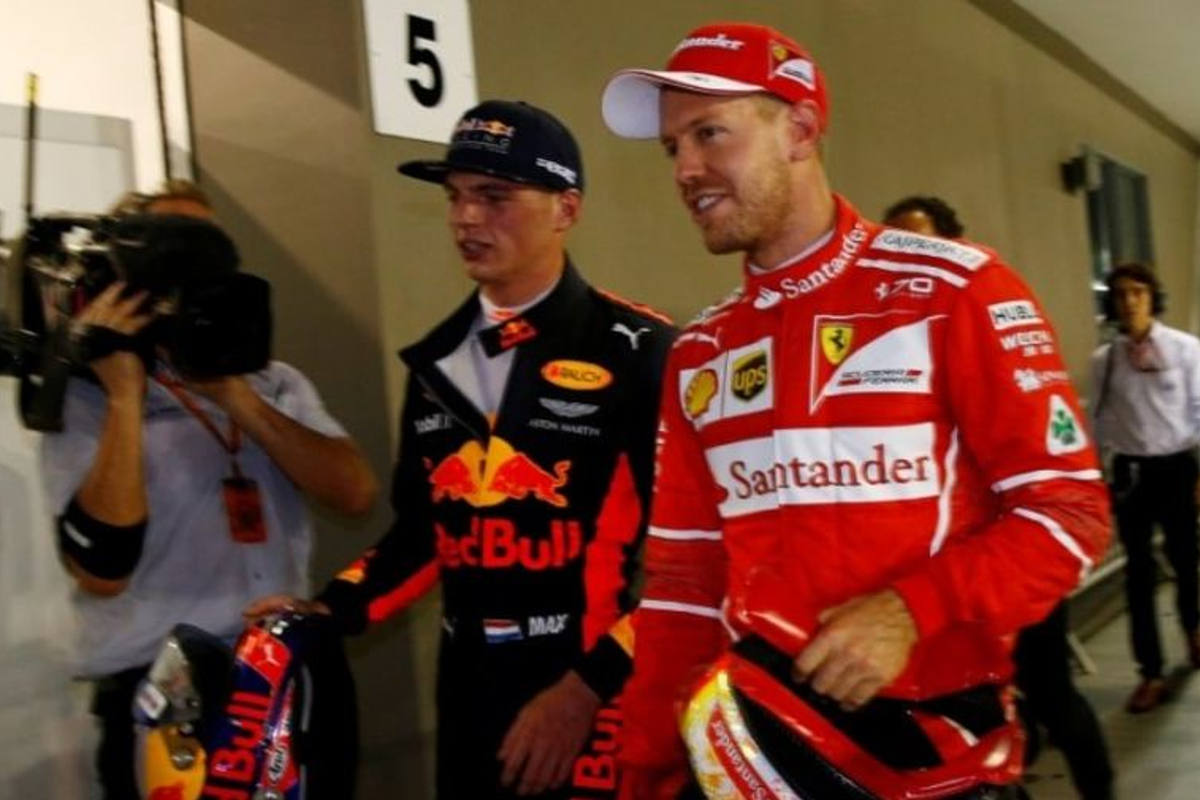 'Sebastian Vettel is bang voor Max Verstappen'