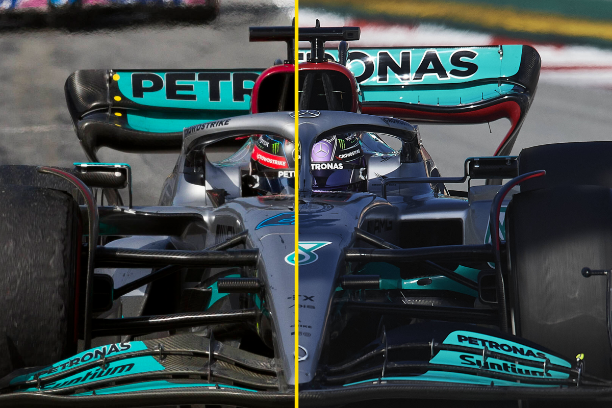 Mercedes, W13, socials