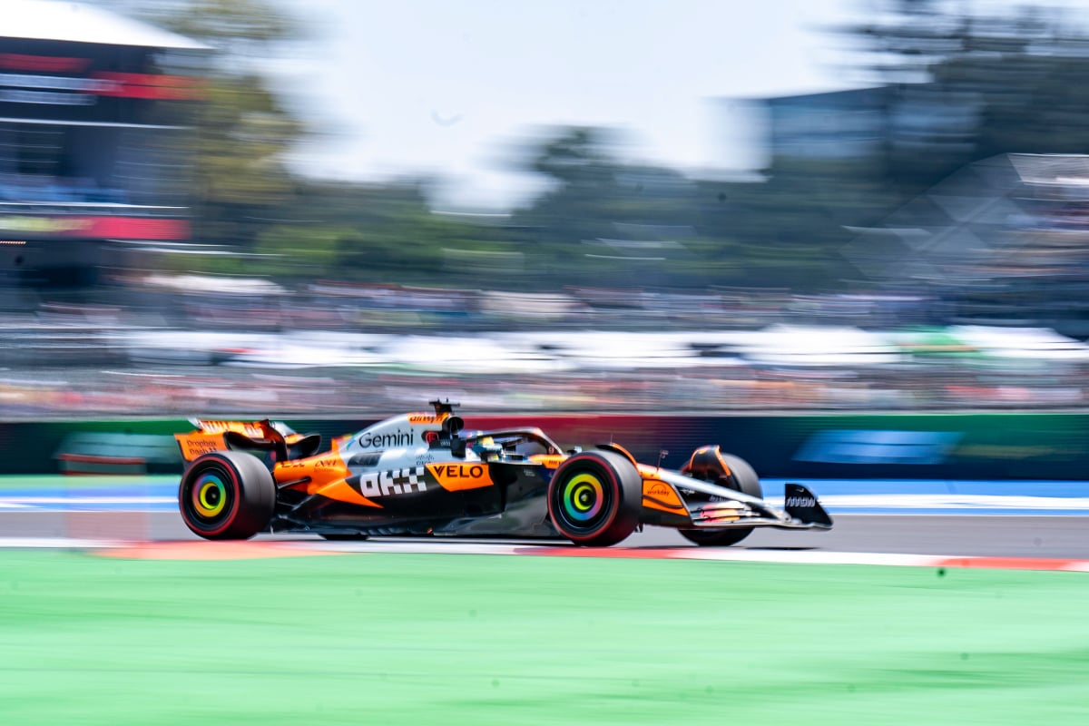 Piastri during practice in Mexico