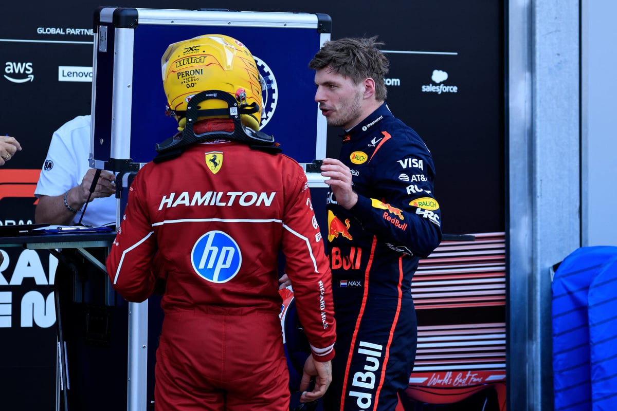 Lewis Hamilton and Max Verstappen in Monaco